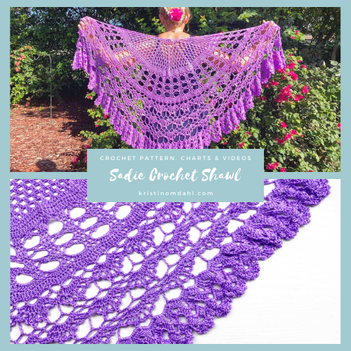 Sadie Crochet Shawl Pattern Sadie Crochet Shawl Pattern
