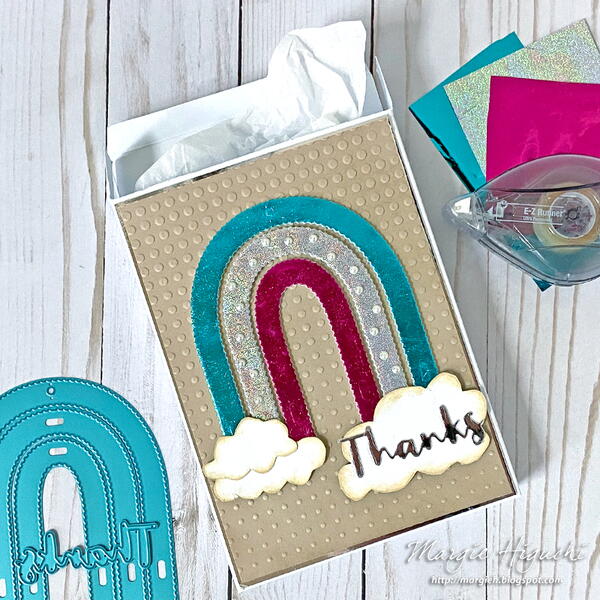 Thanks Foiled Rainbow Box Tutorial Thanks Foiled Rainbow Box Tutorial