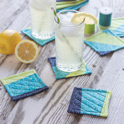 Simple Quilted Drink Coasters