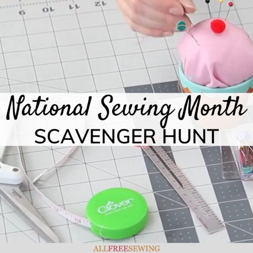 National Sewing Month Scavenger Hunt National Sewing Month Scavenger Hunt
