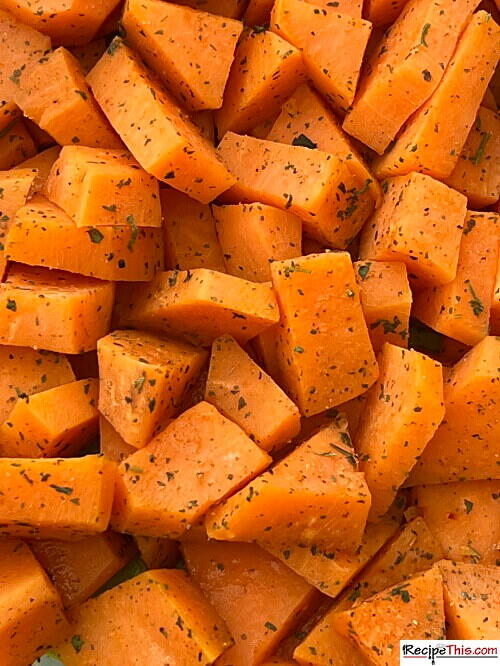 Microwave Sweet Potato Cubes Microwave Sweet Potato Cubes
