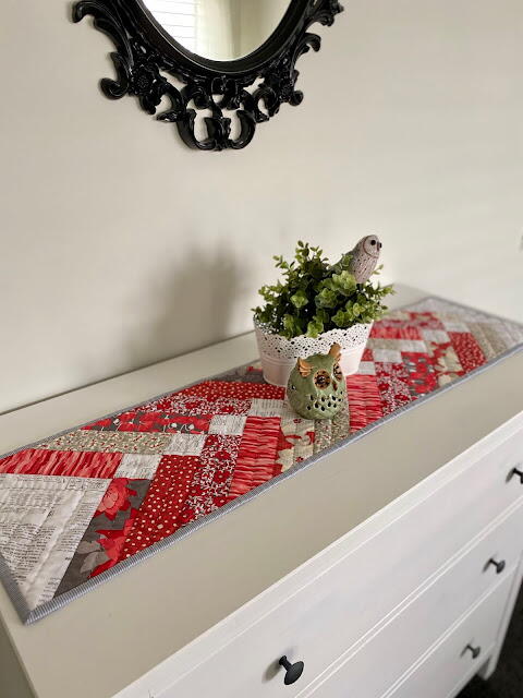 Red Braid Table Runner Red Braid Table Runner