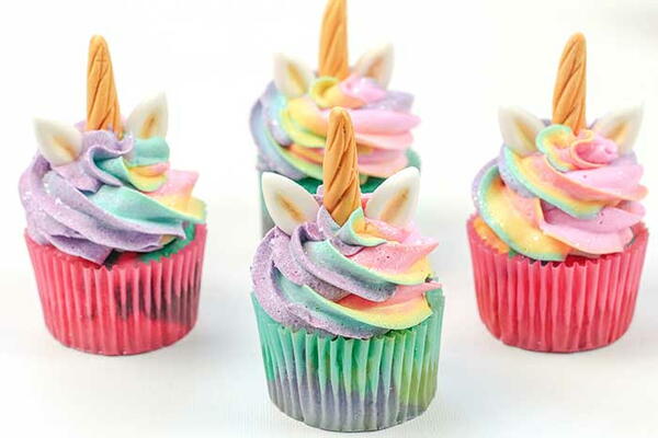 Rainbow Unicorn Cupcakes Rainbow Unicorn Cupcakes