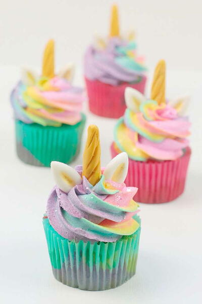 Rainbow Unicorn Cupcakes Rainbow Unicorn Cupcakes