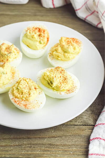 No Mayo Deviled Eggs No Mayo Deviled Eggs