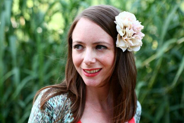 Easy Faux Flower Pin Easy Faux Flower Pin