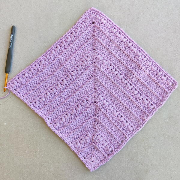 Mitered Tulips Afghan Square Mitered Tulips Afghan Square