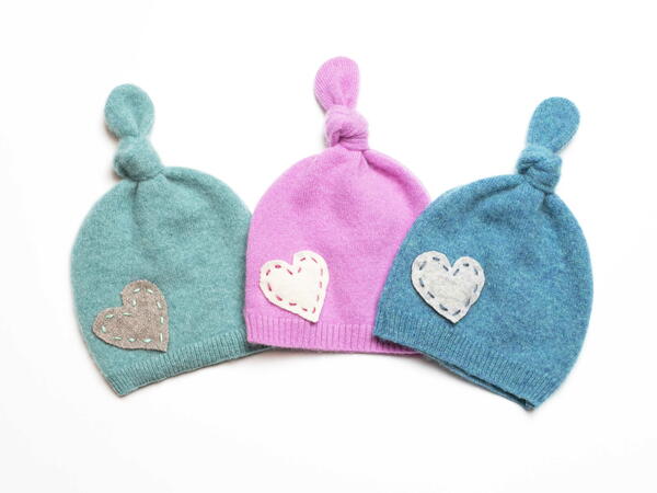 Baby Toddler Top Knot Beanie Upcycled Cashmere Hat Toque Baby + Toddler Top Knot Beanie Upcycled Cashmere Hat Toque