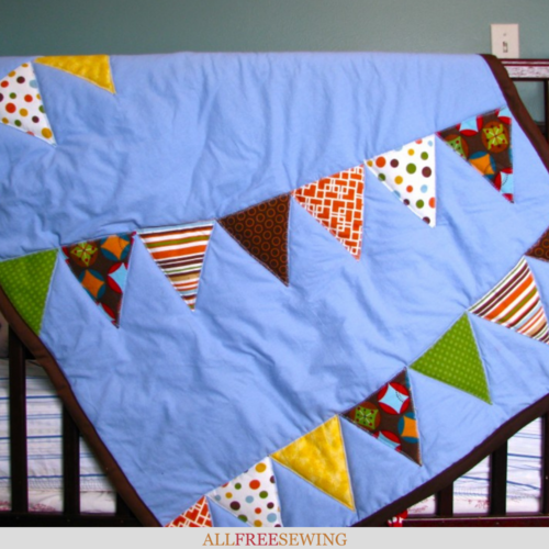 Brilliant Bunting Easy Baby Quilt Tutorial Brilliant Bunting Easy Baby Quilt Tutorial
