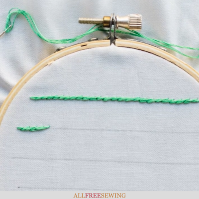 Embroidery Stem Stitch Tutorial