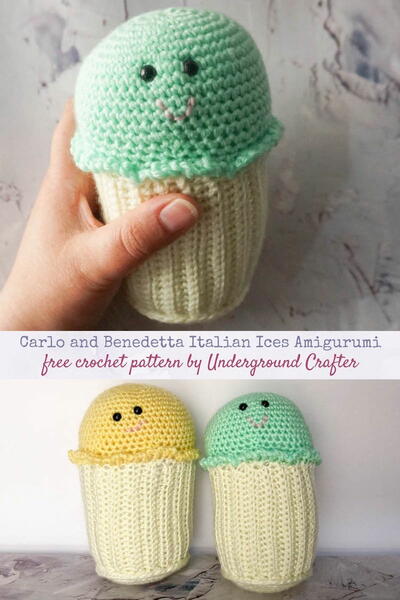 Carlo And Benedetta Italian Ices Amigurumi Carlo And Benedetta Italian Ices Amigurumi