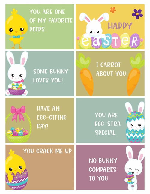 Free Printable Easter Lunchbox Notes Free Printable Easter Lunchbox Notes