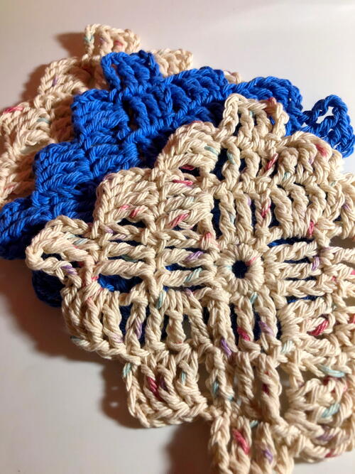 Scrappy Clouds Crosshatch Coaster Scrappy Clouds Crosshatch Coaster