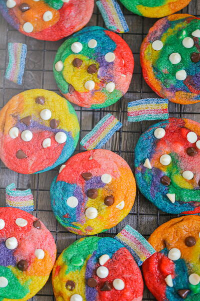 Awesome Rainbow Cookies Awesome Rainbow Cookies