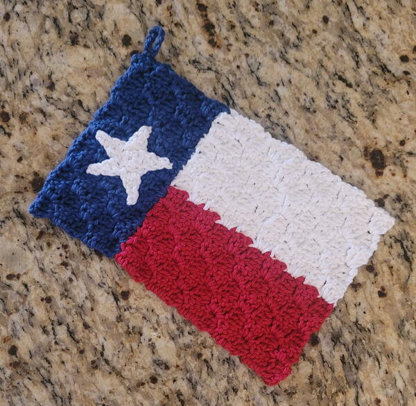 Texas Flag Potholder Texas Flag Potholder