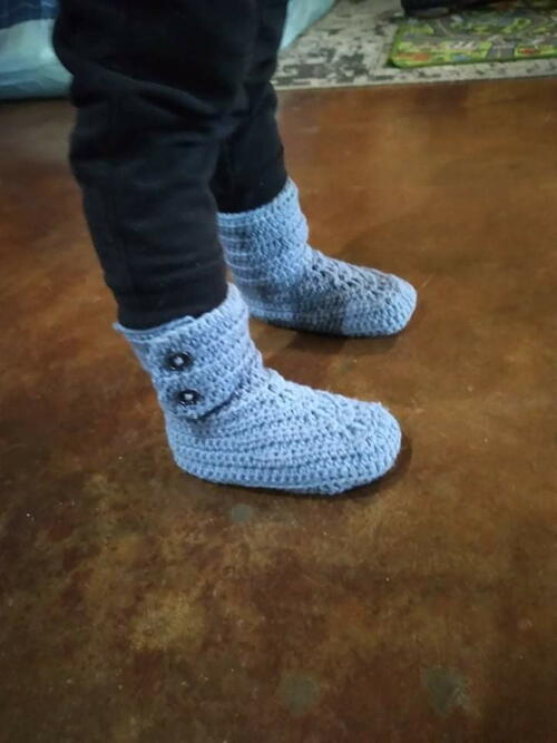 Crochet Kids Boots Worked Flat Crochet Kids Boots Worked Flat