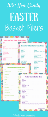 101 Easter Basket Filler Ideas free Printable Lists 101+ Easter Basket Filler Ideas (free Printable Lists!)