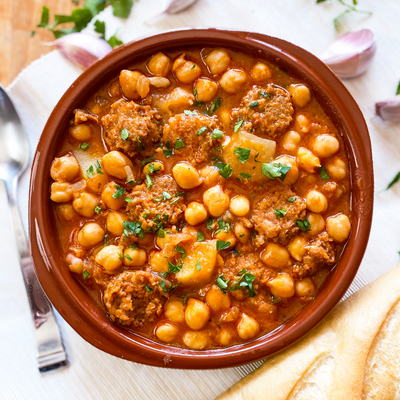 Spanish Chickpea & Chorizo Stew | The Most Flavorful Stew From Spain