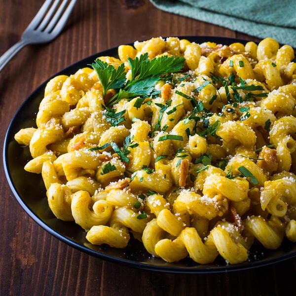 Bacon And Pumpkin Pasta