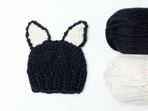 Cat Ears Hat Toque Beanie Baby Children Halloween Custome Cat Ears Hat Toque Beanie Baby Children Halloween Custome