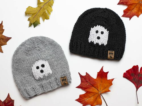 Ghost Hat Halloween Beanie Ghost Hat Halloween Beanie
