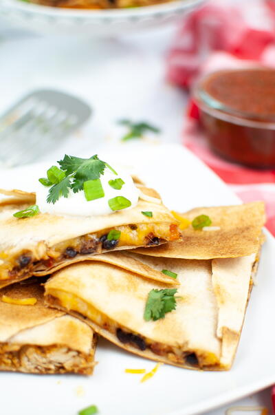 Shredded Chicken Quesadilla Melt Shredded Chicken Quesadilla Melt