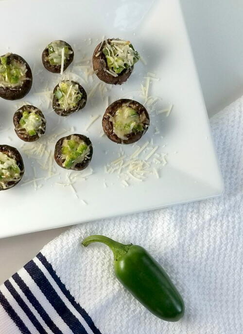 Asiago Jalapeno Stuffed Portobello Mushrooms Asiago & Jalapeno Stuffed Portobello Mushrooms