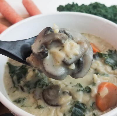 Mushroom & Wild Rice Soup Recipe