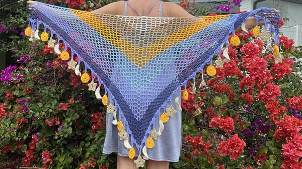 Sun Moon Stars Shawl Sun Moon Stars Shawl