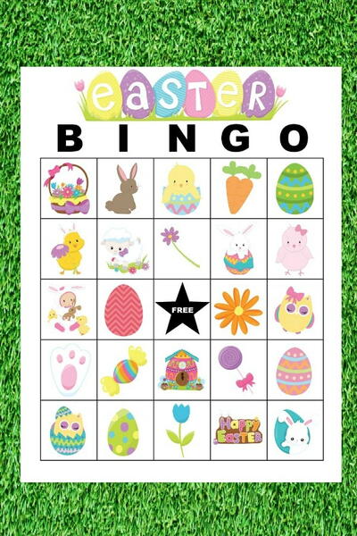 Colorful Free Printable Easter Bingo Cards Colorful Free Printable Easter Bingo Cards