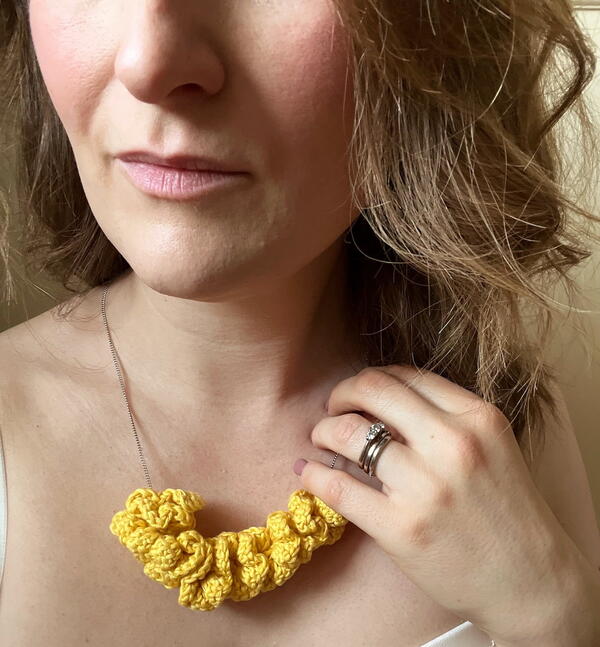 Ruffle Crochet Necklace Ruffle Crochet Necklace