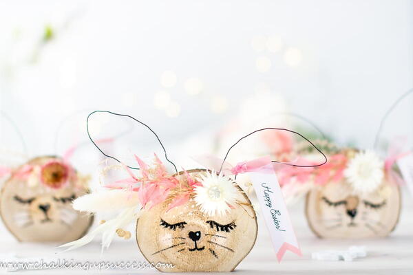 Diy Wood Slice Easter Bunny Diy Wood Slice Easter Bunny