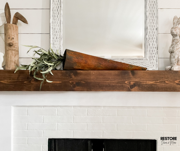 Large Rusty Carrot Easter Decor Large Rusty Carrot Easter Decor