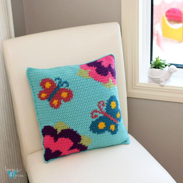 Spring Butterfly Pillow Spring Butterfly Pillow