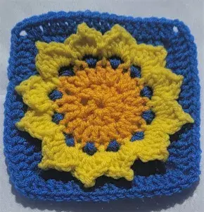 Sunflower Granny Square Sunflower Granny Square