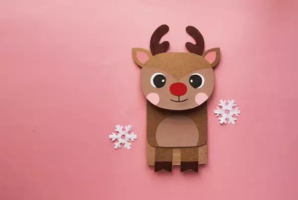 Paper Bag Reindeer Puppet Paper Bag Reindeer Puppet