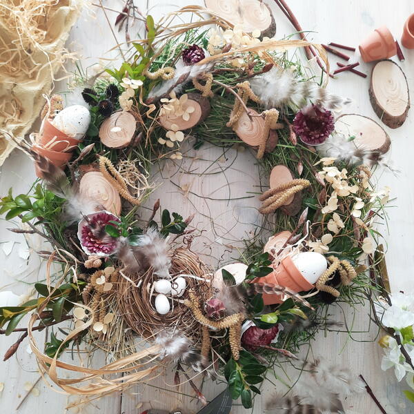 Diy Birds Nest Wreath For Spring Diy Bird's Nest Wreath For Spring