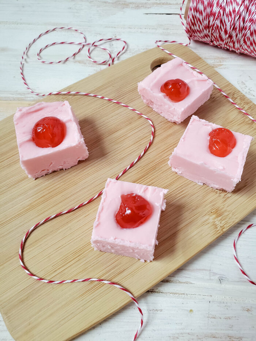 White Chocolate Cherry Fudge White Chocolate Cherry Fudge