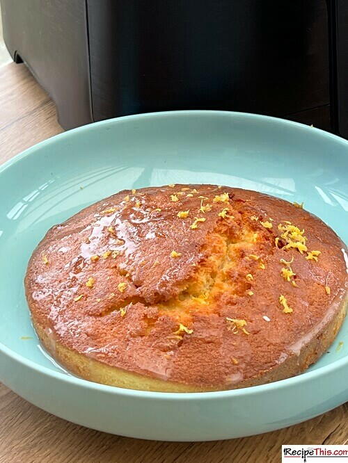 Air Fryer Round Lemon Drizzle Cake Air Fryer Round Lemon Drizzle Cake