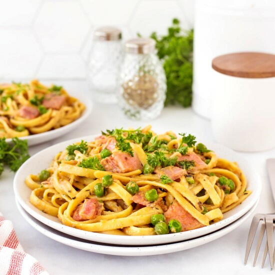 Creamy Ham And Pea Pasta Creamy Ham And Pea Pasta
