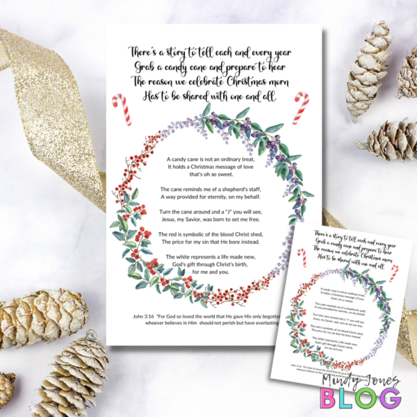 Free Printable Candy Cane Poem