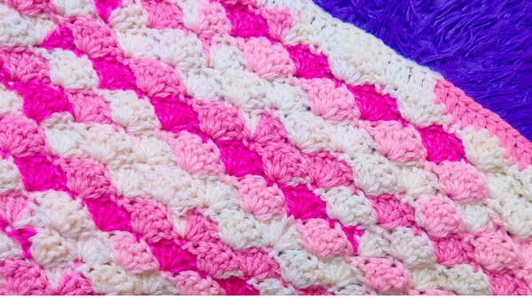 Crochet Easy Shell Stitch Blanket