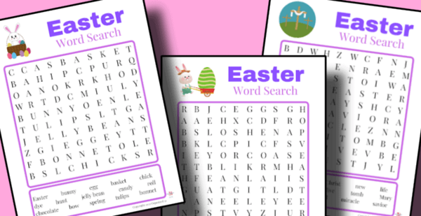 Easter Word Search Printable Easter Word Search Printable