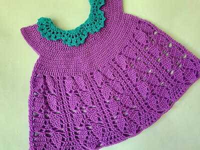Crochet Baby Lacy Summer Dress Easy To Make