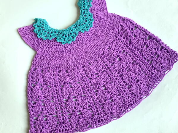 Lacy Dress Easy Making Collared Baby Summer Dress Lacy Dress Easy Making Collared Baby Summer Dress