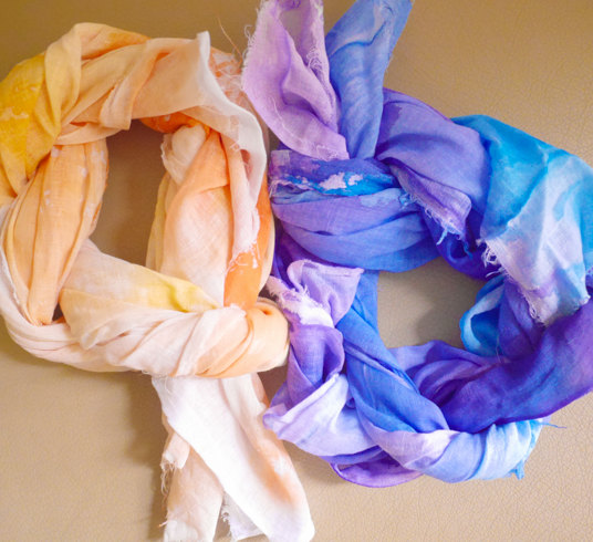 No Sew Watercolor Scarf Tutorial No Sew Watercolor Scarf Tutorial