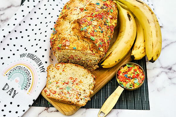 Fruity Pebbles Banana Bread Recipe Fruity Pebbles Banana Bread Recipe