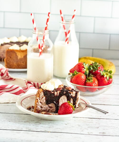 Instant Pot Banana Split Cheesecake Instant Pot Banana Split Cheesecake