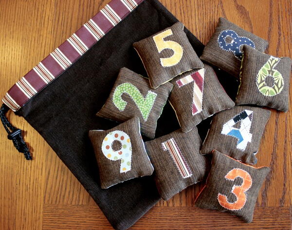 Number Bean Bags Tutorial Number Bean Bags Tutorial