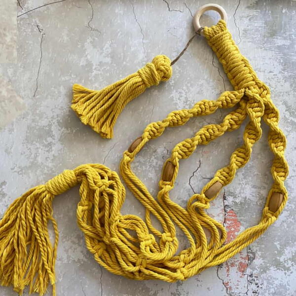 Easy Spiral Macrame Planter Easy Spiral Macrame Planter